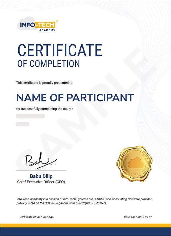 human resource course certificate 1